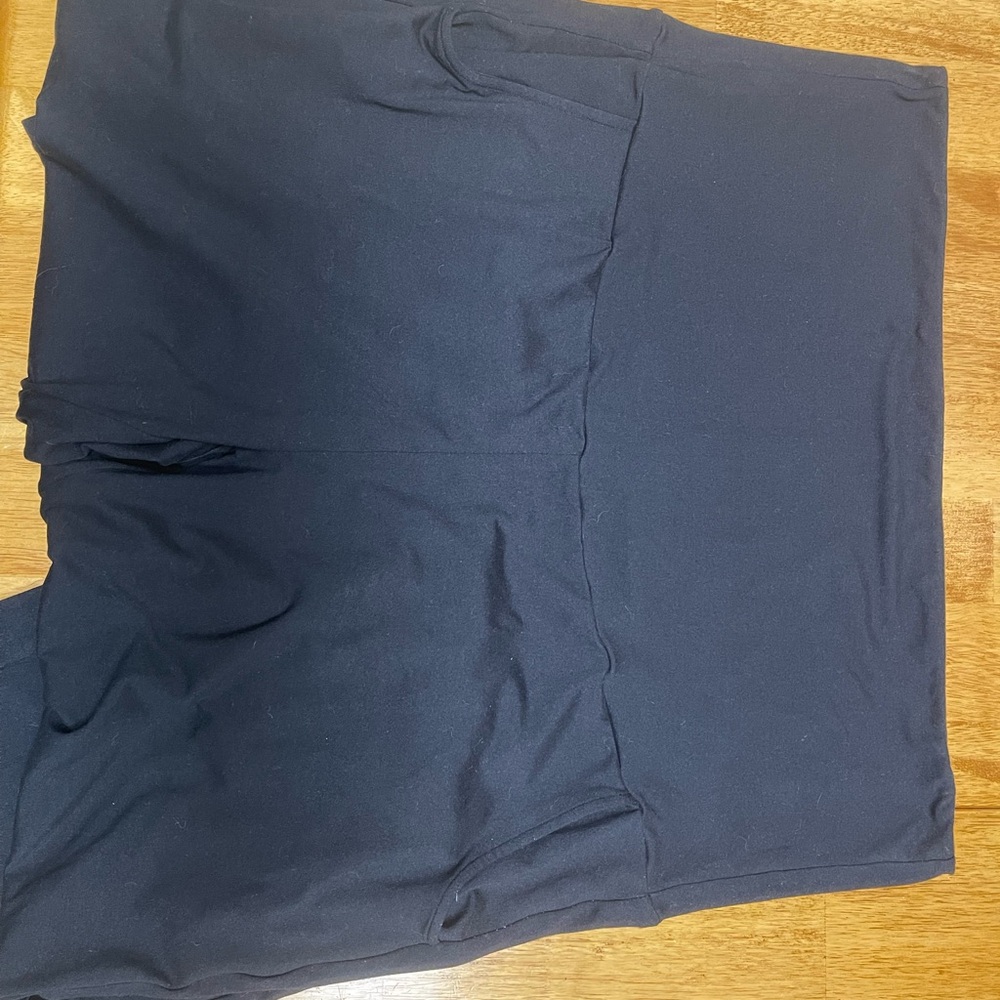 Black Wide-Leg Maternity Lounge Pants - Picture 2 of 3